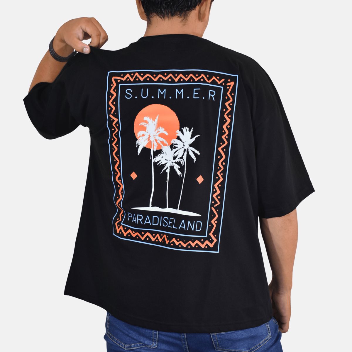 YONISTERS CLOTHING - Polo Oversize Algodón Summer Negro Yonisters Clothing