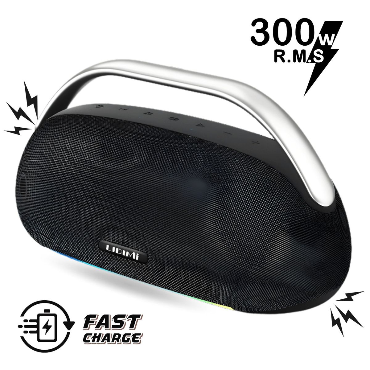 LIDIMI - Parlante Portátil Lidimi 300W LD-S690 Extra Bass USB Bluetooth