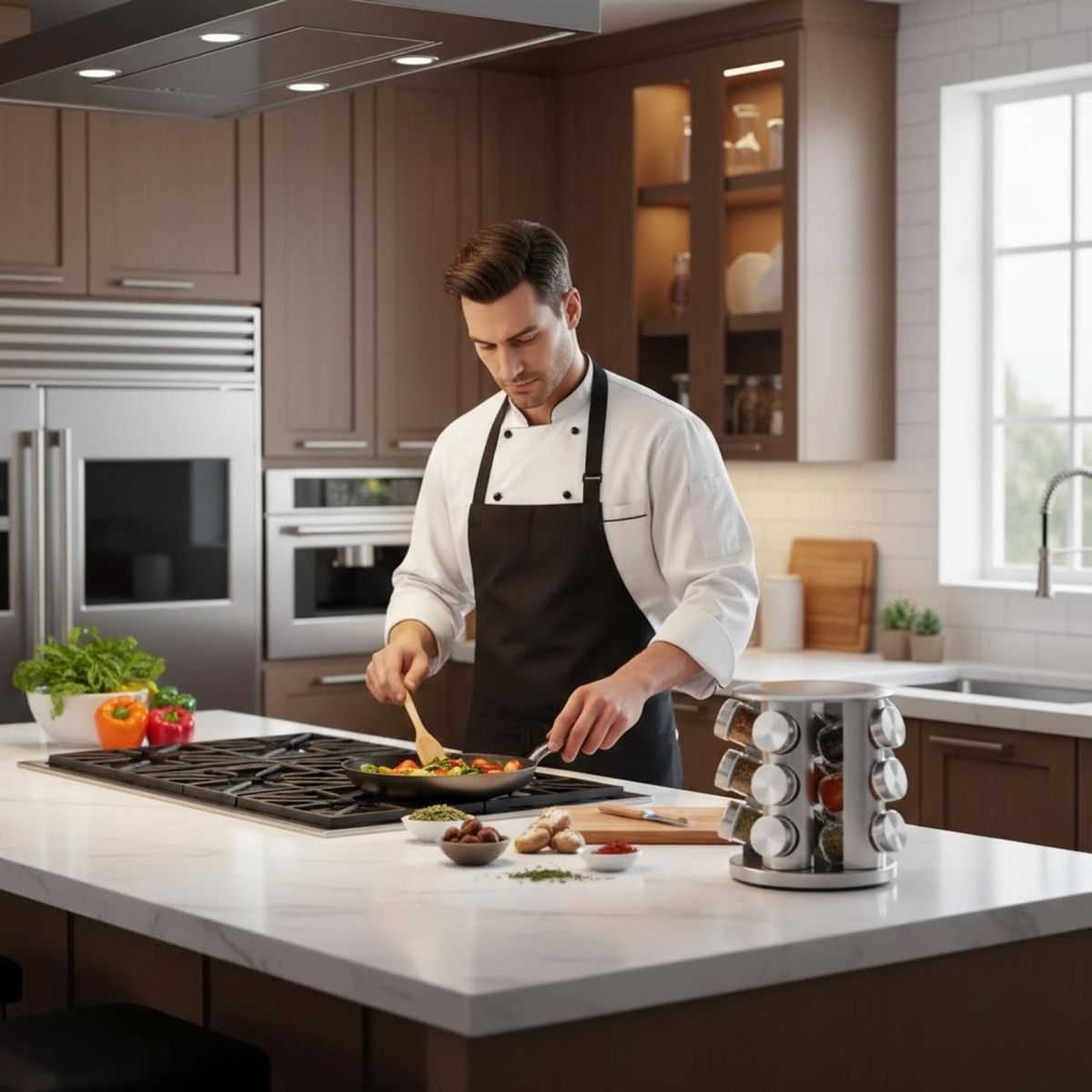 ICHIMATSU - Set de Condimenteros Elegance con Tapa de Acero Inoxidable 12 Piezas