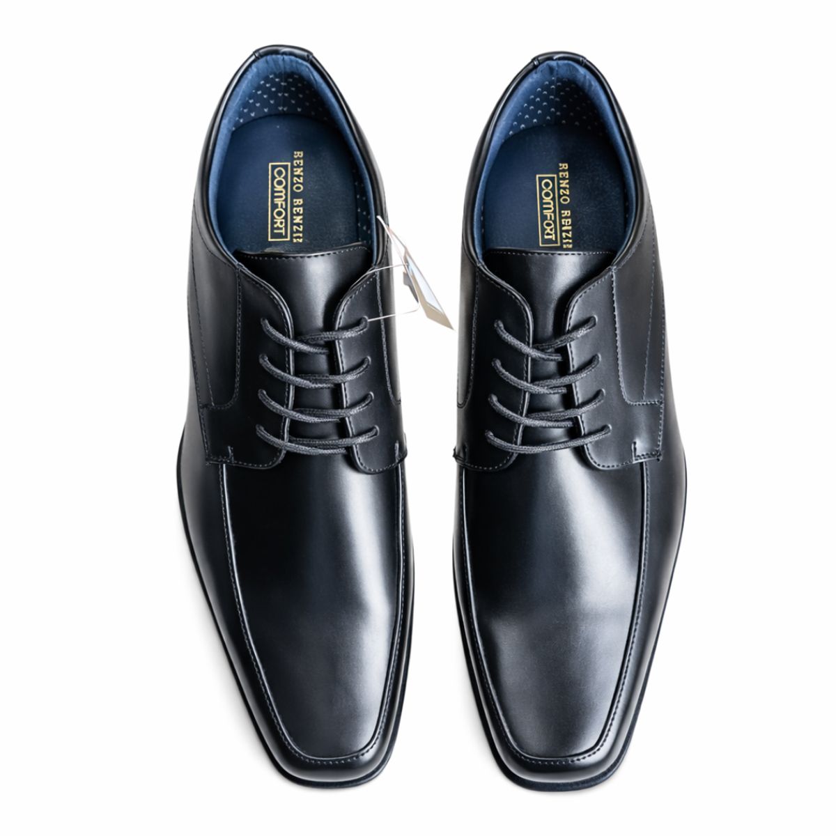 GENERICO - Zapatos de vestir formal hombre color negro con pasadores talla 44
