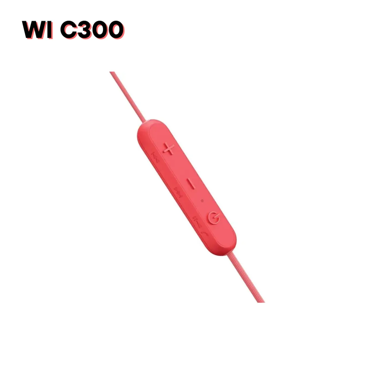 SONY - Audífono Intrauriculares Sony WI-C300 Bluetooth 8 Horas - Rojo