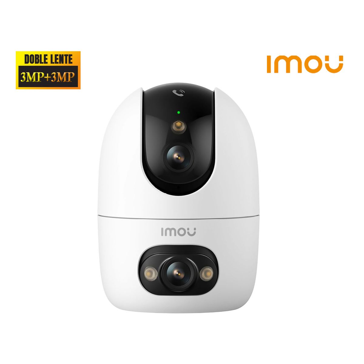 IMOU - Cámara Seguridad Imou Ranger 2 Dual 6MP 3MP + 3MP Doble lente Detección IA Seguimiento Botón llamada