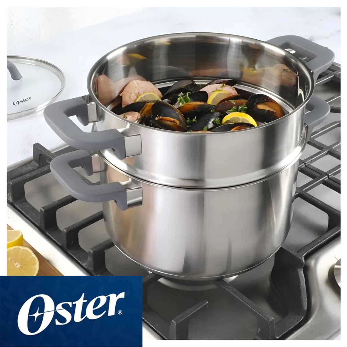 OSTER - Olla vaporera Oster de acero inox