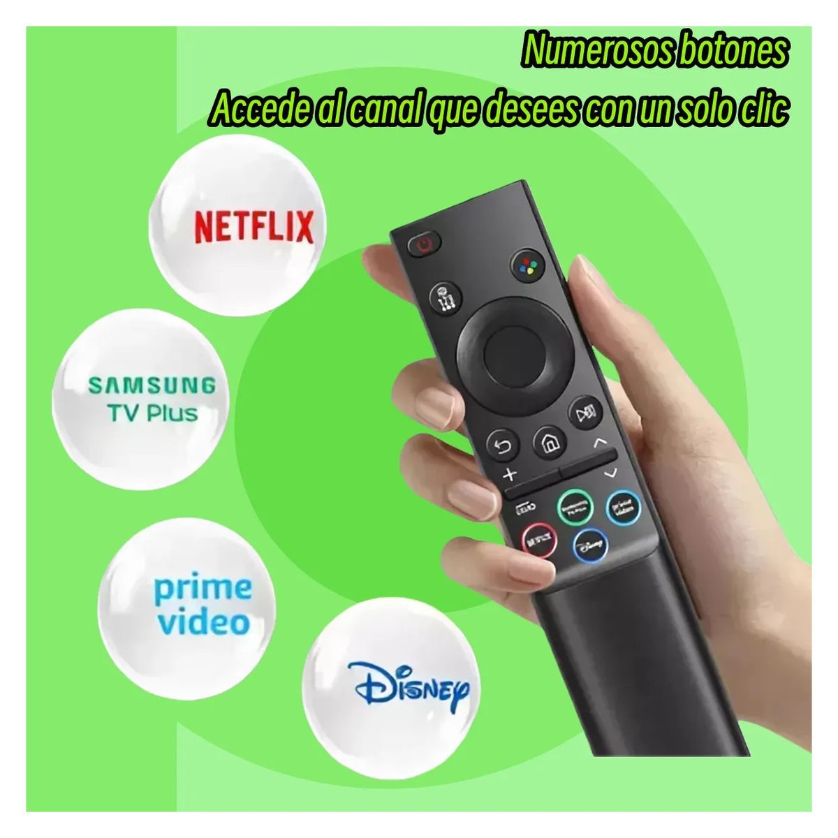 GENERICO - Control Remoto Para Samsung Bn59-01388h + Funda Verde