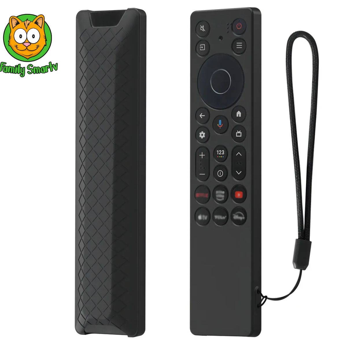 GENERICO - Control Remoto para Tcl Smart Modelo 2025 + Funda Negra