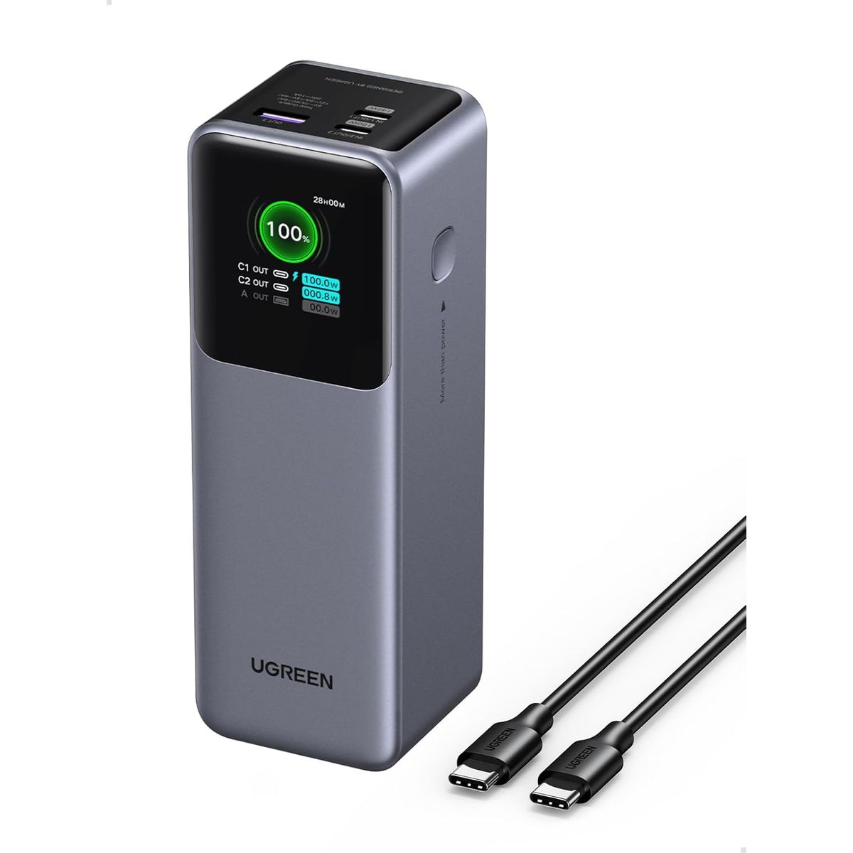 UGREEN - Ugreen Nexode Power Bank 25000mAh 200W Carga Rápida PB722 35525B