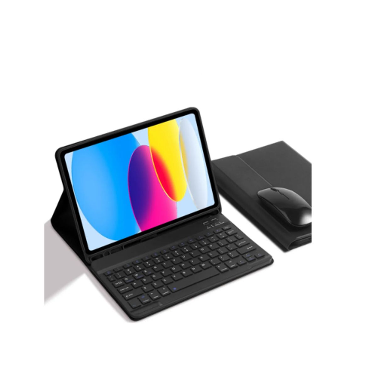 SPACE - Funda Con Teclado y  mouse para Samsung s10 lite  negro