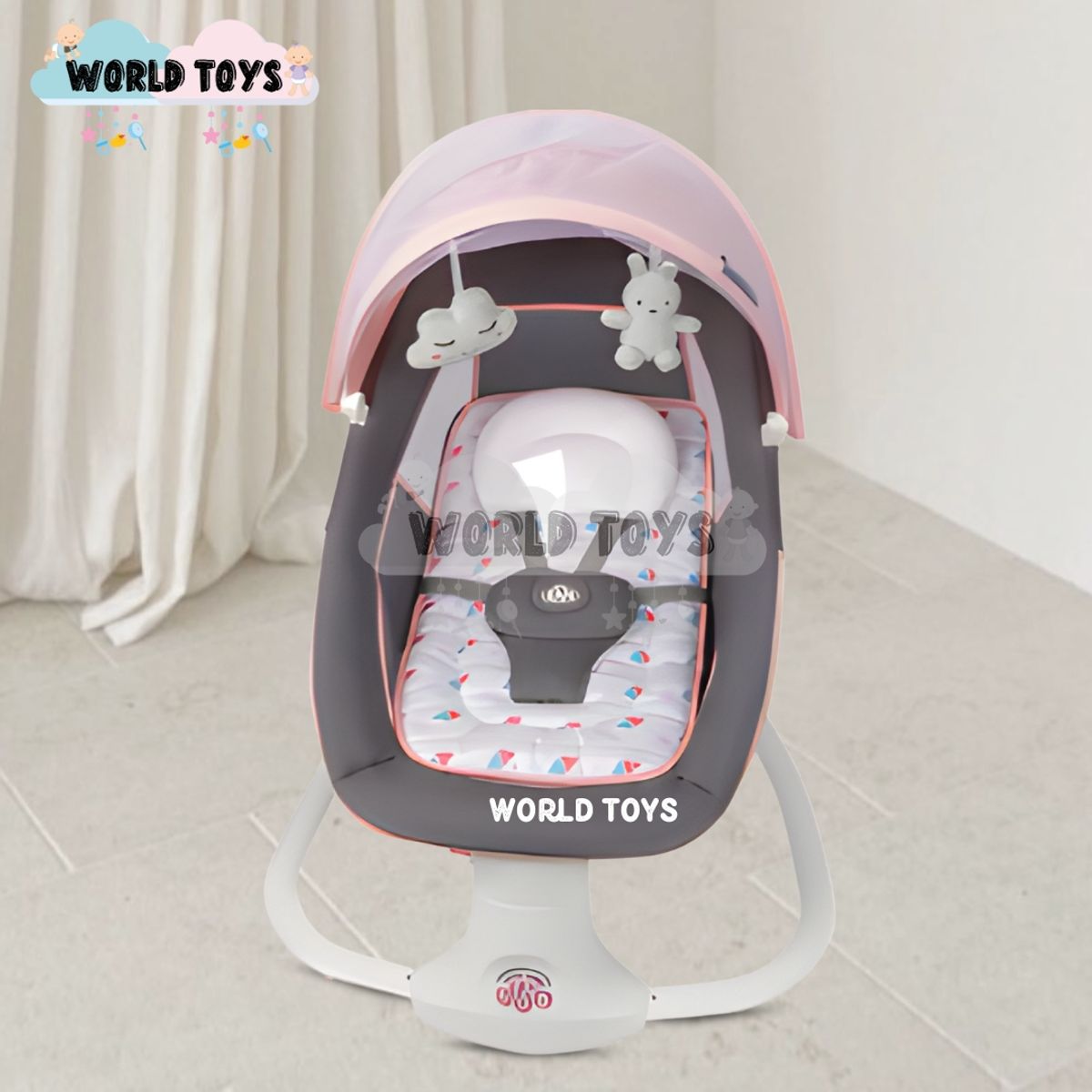 Baby - Mecedora Plegable Eléctrica para Bebés «DOLLY III» Pink