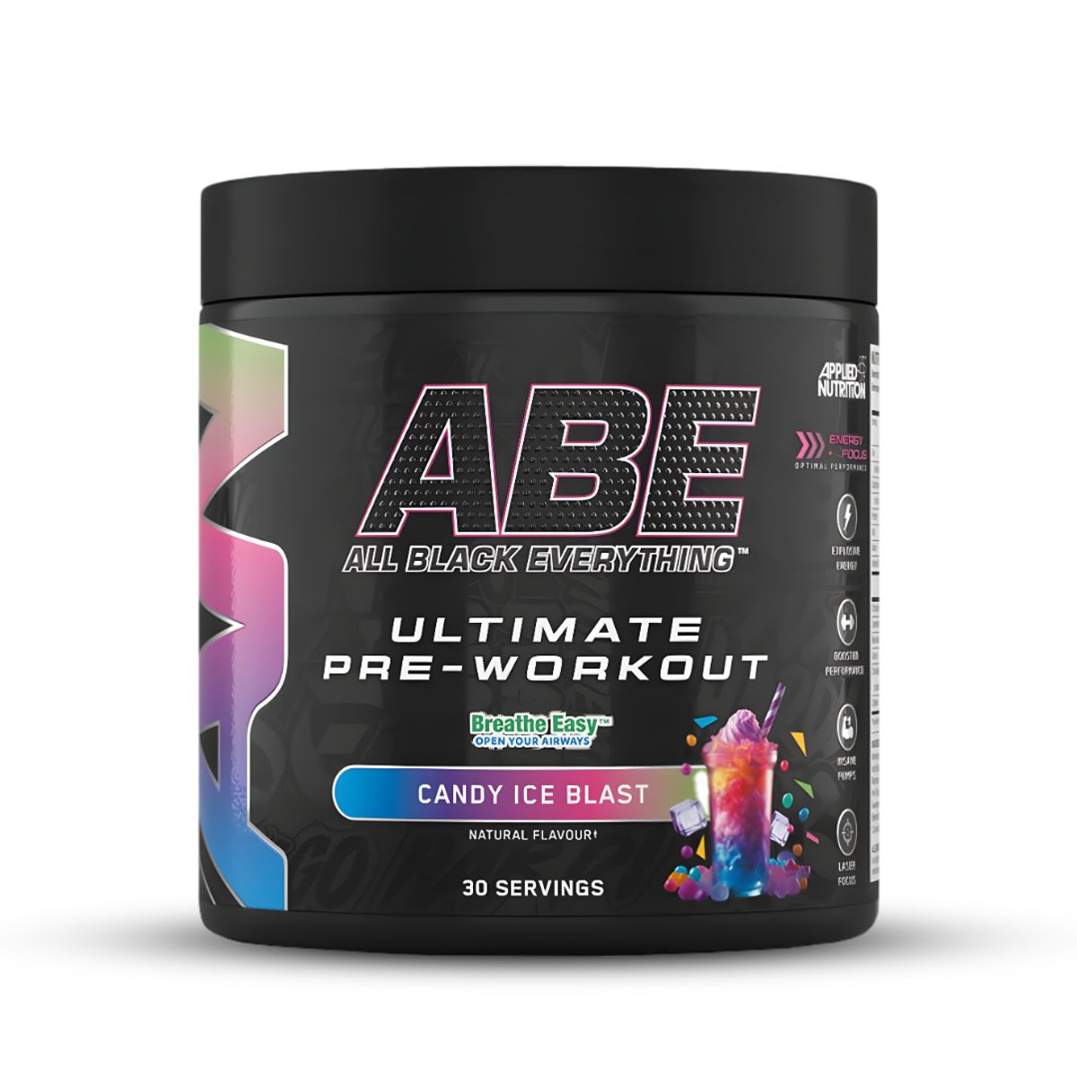 APPLIED NUTRITION - Pre-entreno ABE 30 servicios / Pre-entreno ABE Applied Nutrition - Candy Ice Blast + Shaker