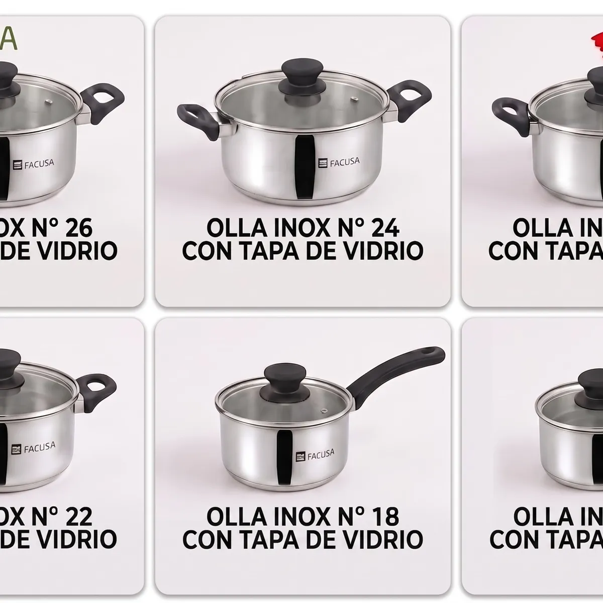 FACUSA Juego de Ollas 12 PIEZAS  con Tetera Acero Inoxidable.GARANTIA, marca FACUSA - Foto 2