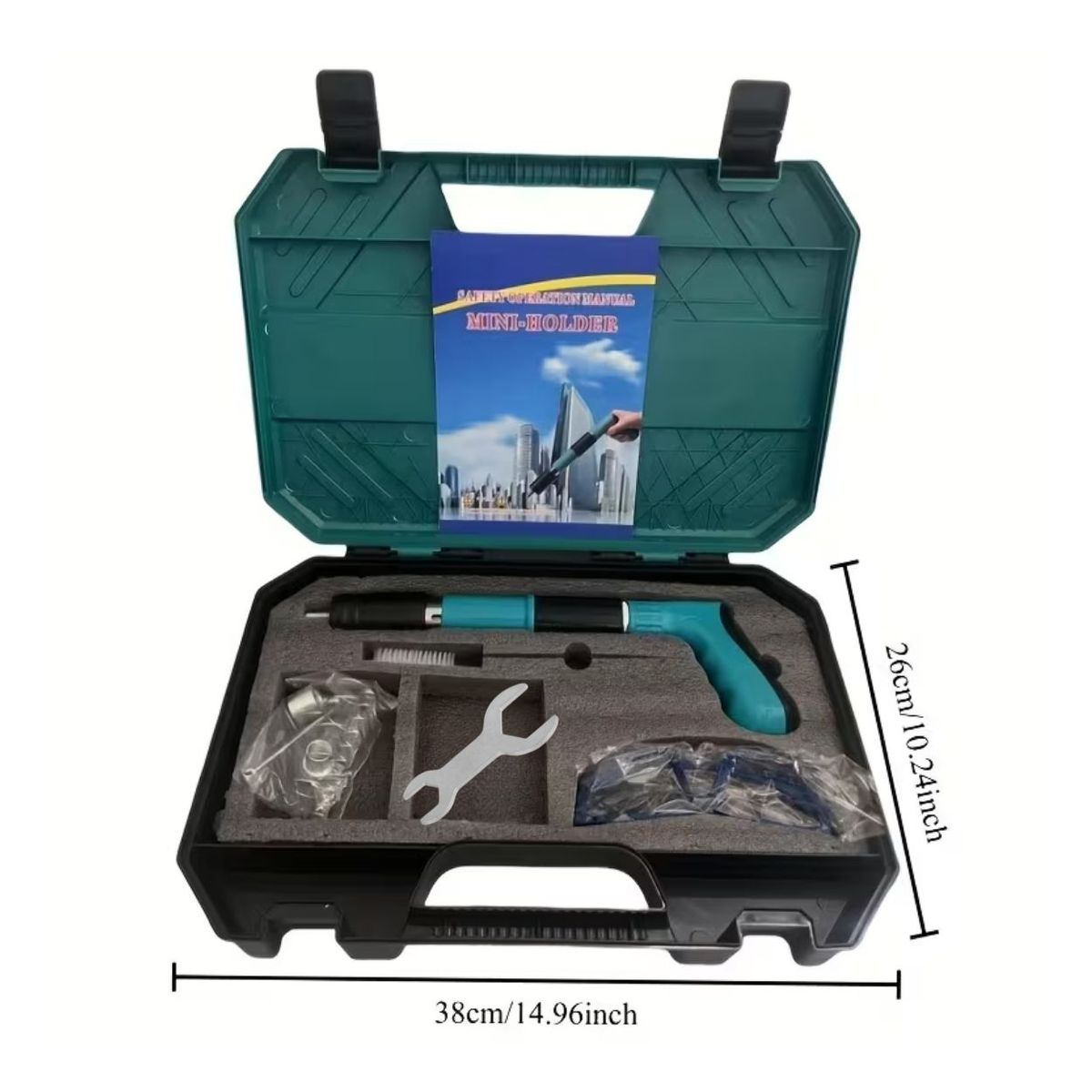 GENERICO - Pistola de Clavos Automática Profesional con Silenciador - Remachadora