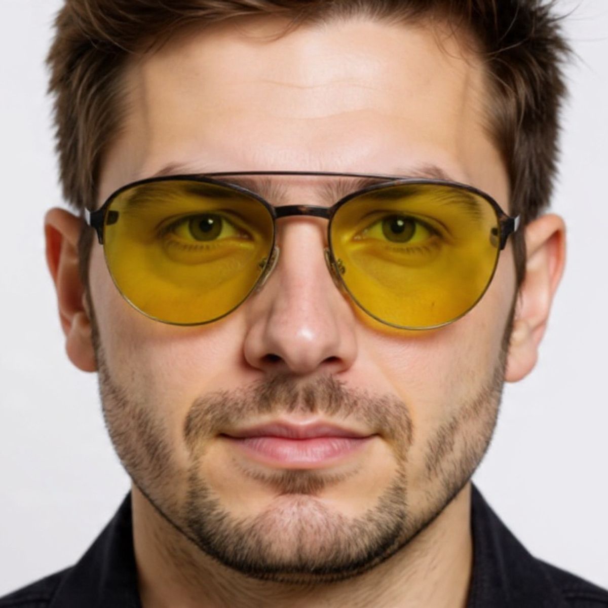 PERU - Filtro SPO Lumis 450 nm amarillo con montura de metal Modelo piloto