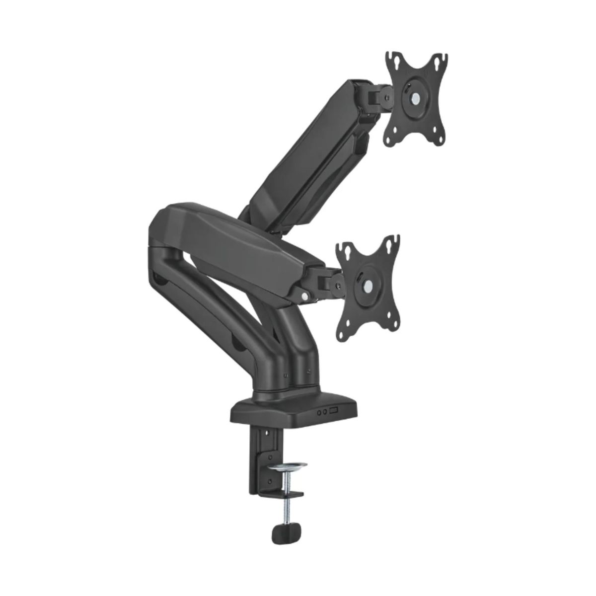 GENERICO - Rack Soporte de Escritorio Articulado para dos Monitores Hidraulico - Koreano - 17 a 32 Pulgadas