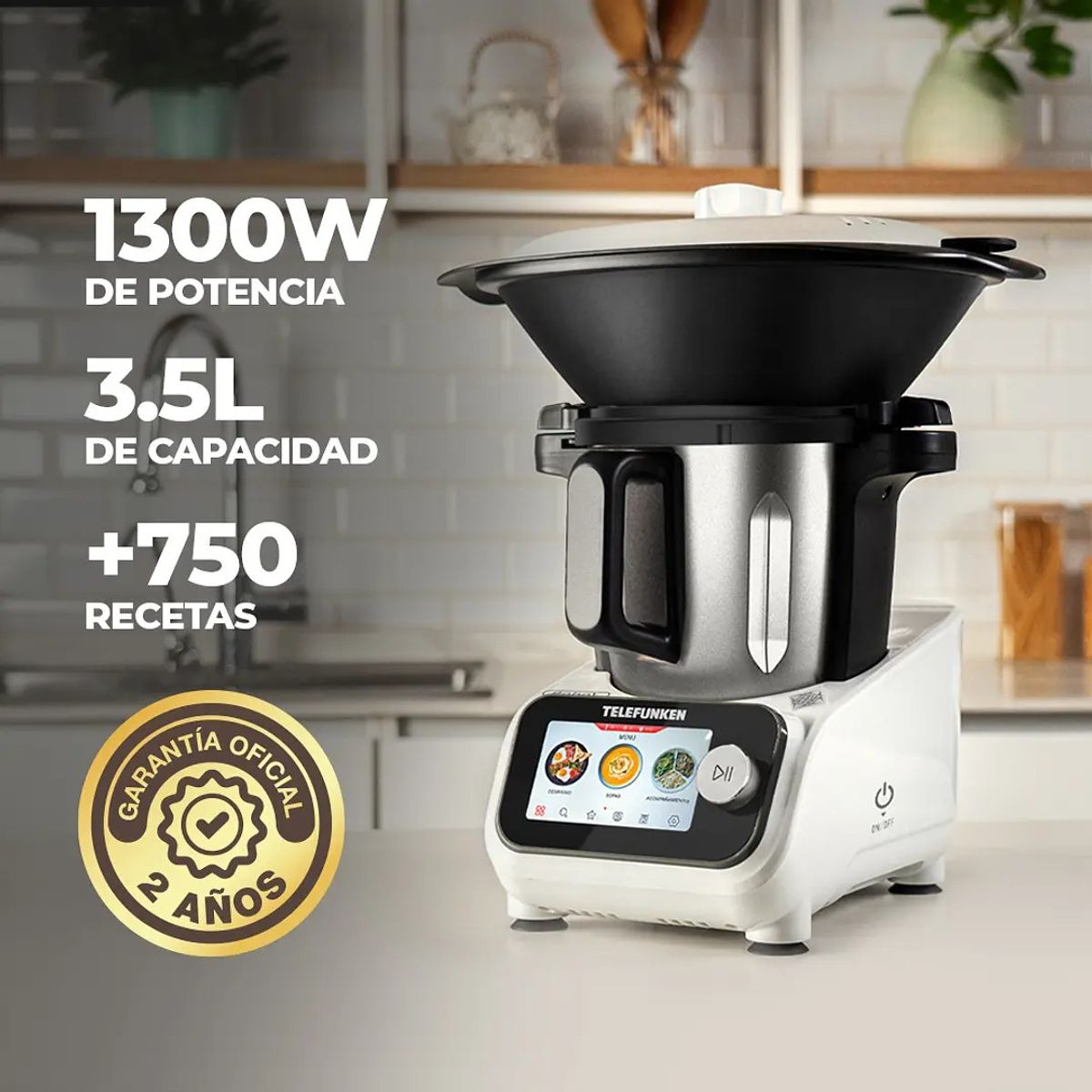 TELEFUNKEN - Robot de Cocina Telefunken Robot Chef 35Lt