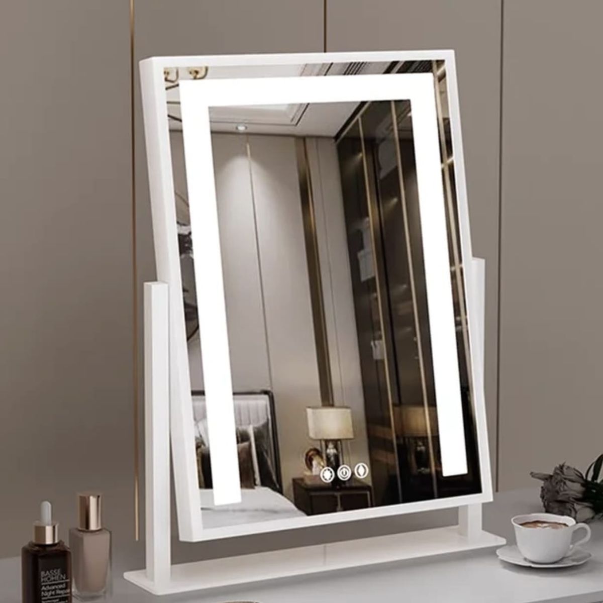 GENERICO - Espejo LED para Tocador con Luz Regulable y Control Táctil