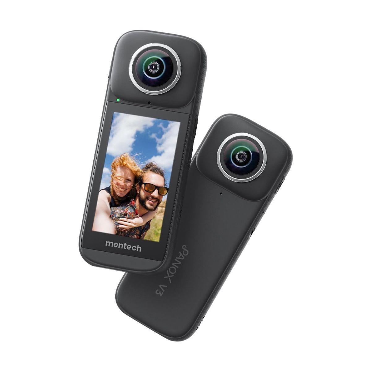 MENTECH - Cámara deportivas Mentech PanoX V3 Get-Set Bundle - Tarjeta de memoria de 128GB