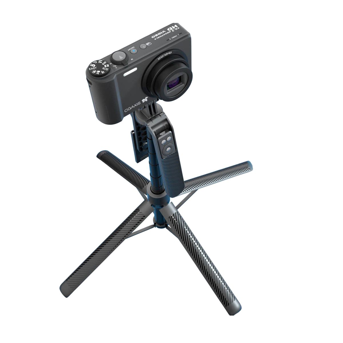 GENERICO - Trípode Palo Selfie Stick 360° Bluetooth Quadrupod Negro 1. 8 MT