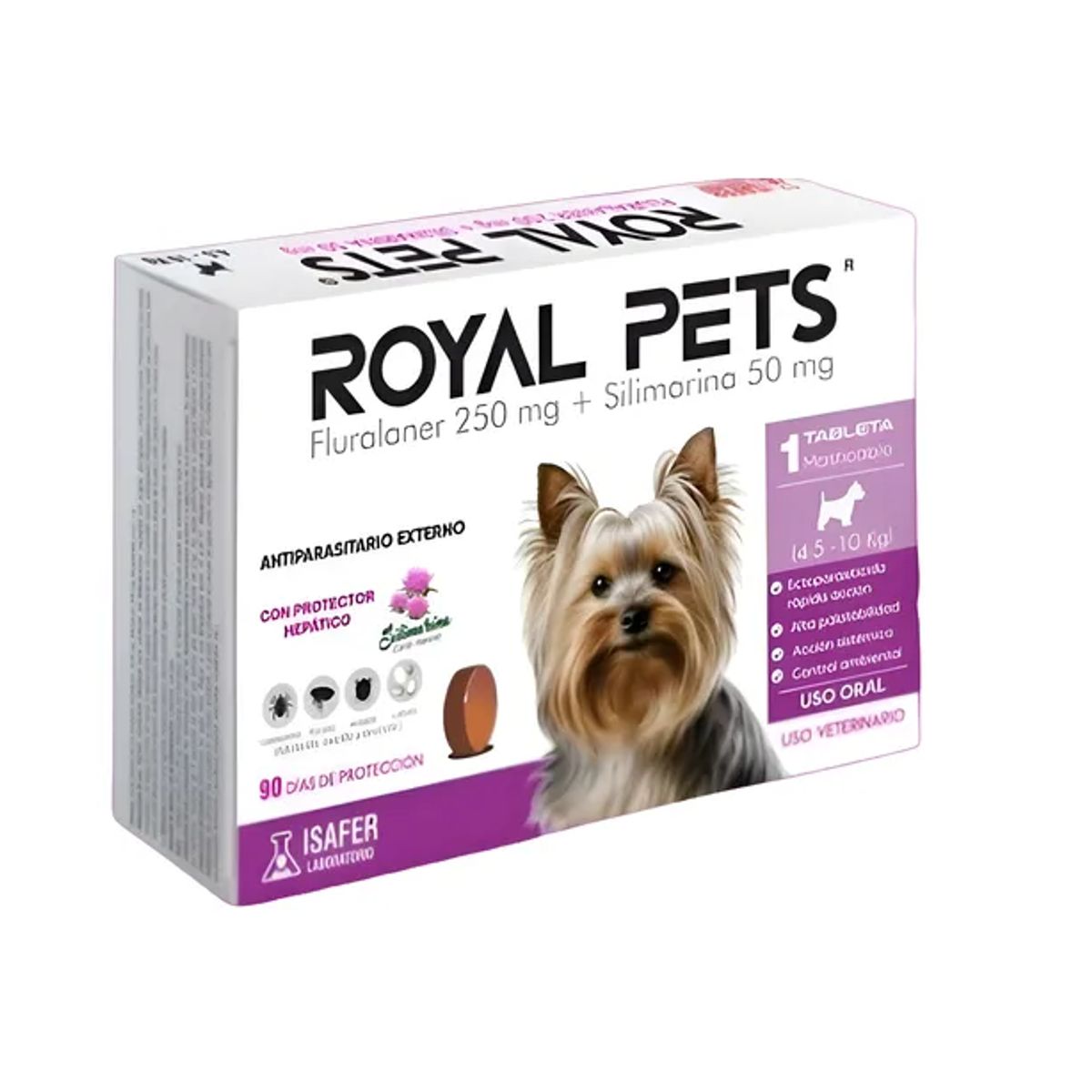 ROYAL PET - Royal Pets Tableta Antiparasitaria para Perros de 4.5 a 10 kg - 3 Meses de Protección