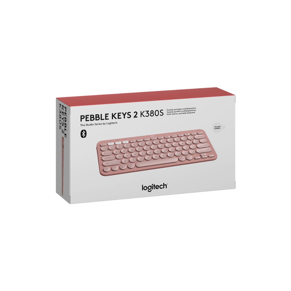 LOGITECH - TECLADO LOGITECH PEBBLE 2 K380S BLUETOOTH/INALAMBRICO SP ROSA
