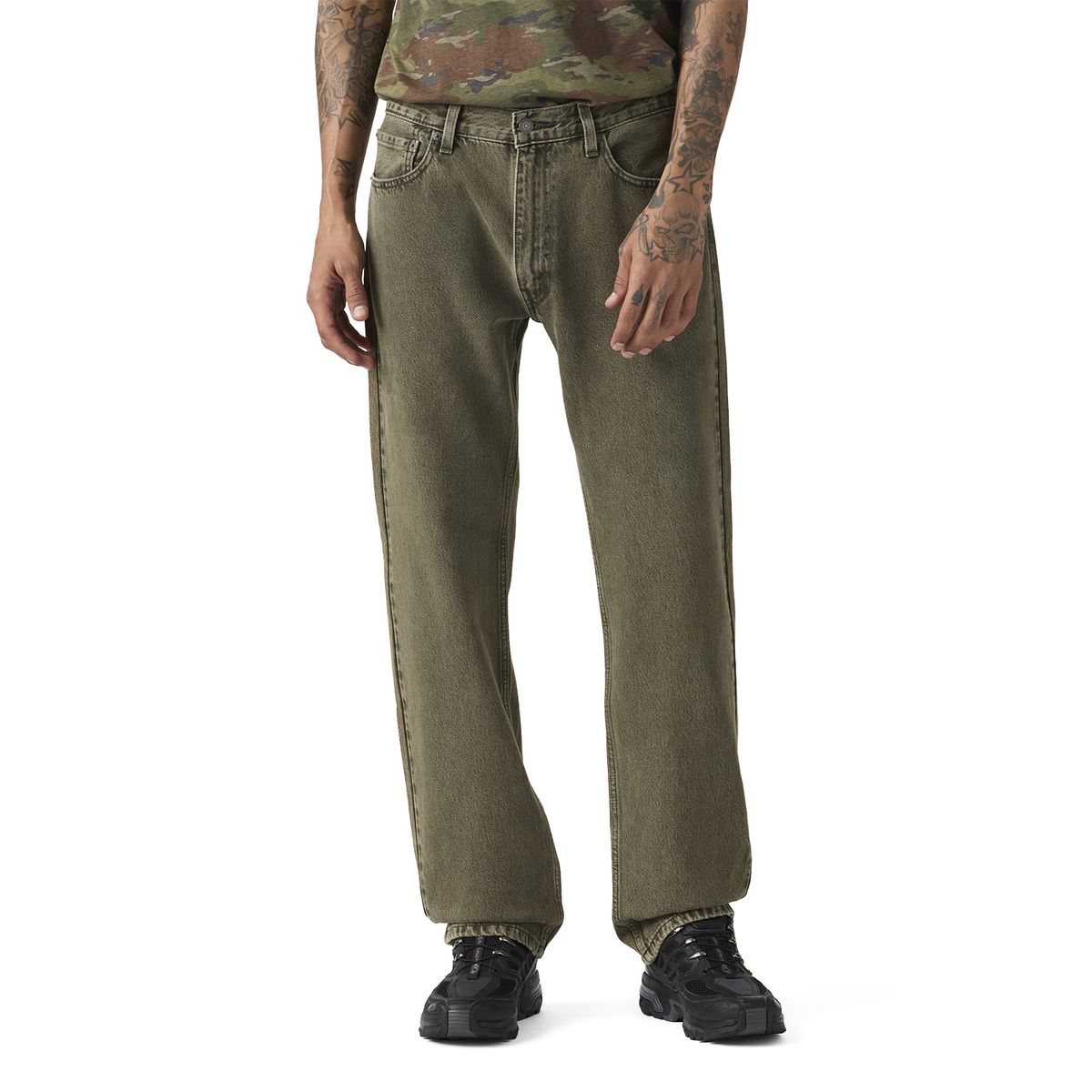 LEVIS - Jeans Hombre 555 Relaxed Straight Gris Levis