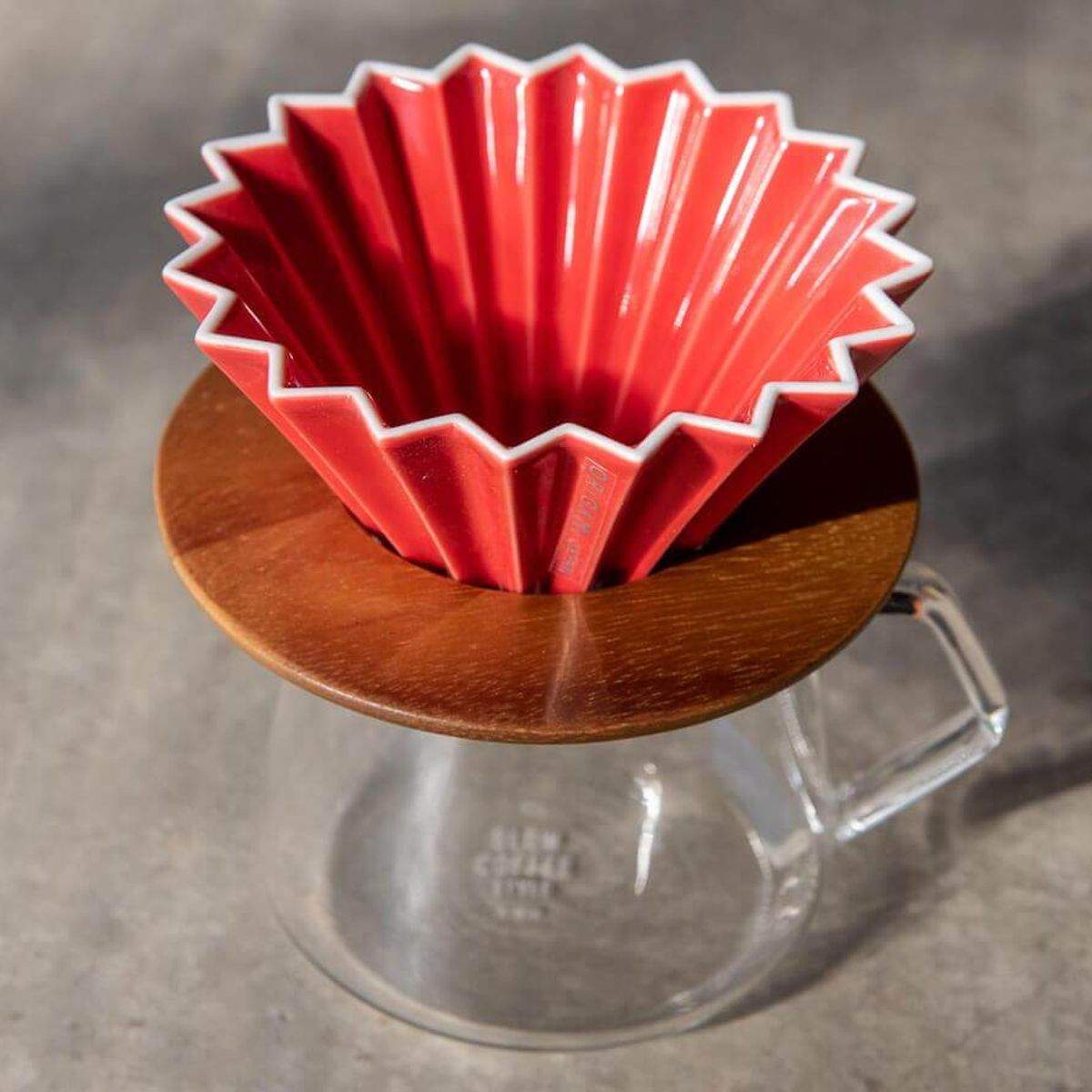GENERICO - Dripper Modelo Origami Rojo de 1 - 4 Tz