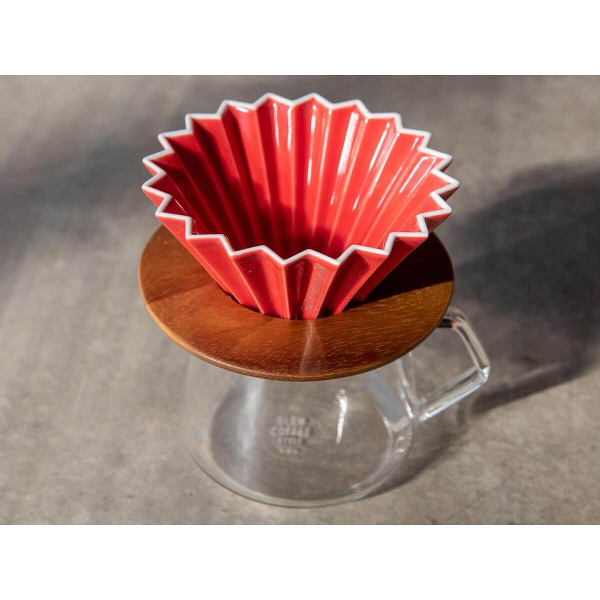 GENERICO - Dripper Modelo Origami Rojo de 1 - 4 Tz