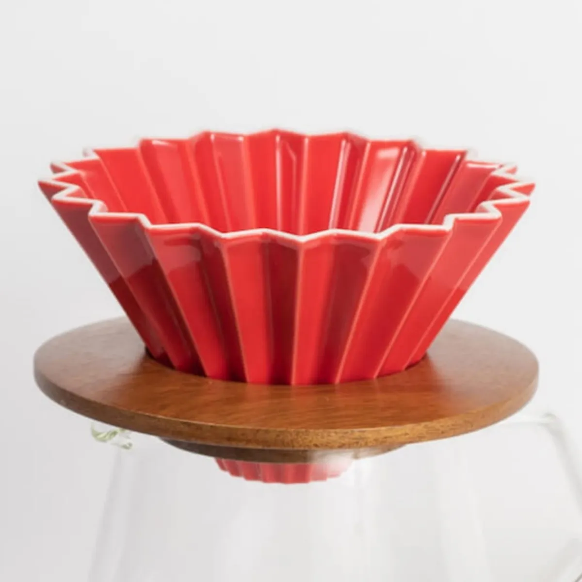 GENERICO - Dripper Modelo Origami Rojo de 1 - 4 Tz