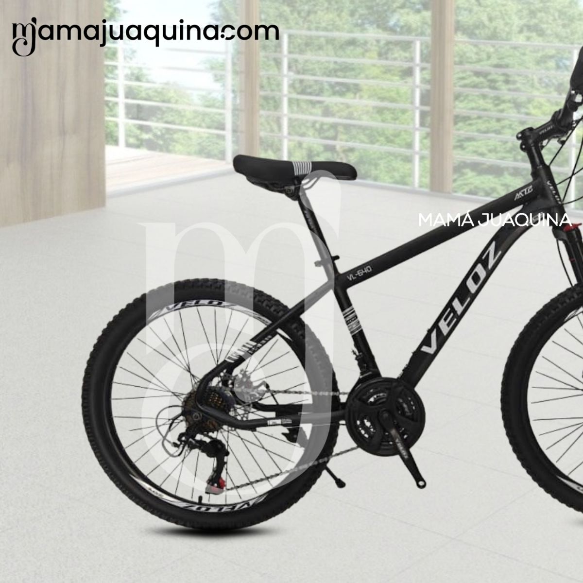 Velox - Bicicleta Montañera Aro 24 «CROMOLY» Edición Limitada Black
