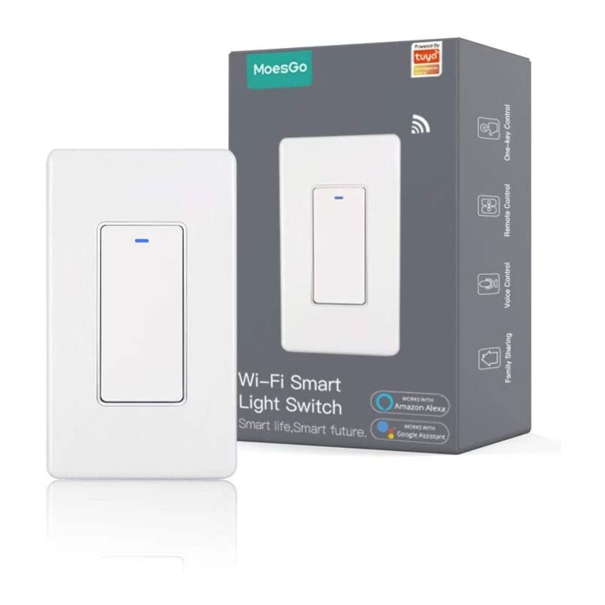 GENERICO - Interruptor de Luz Inteligente de Pared con WiFi