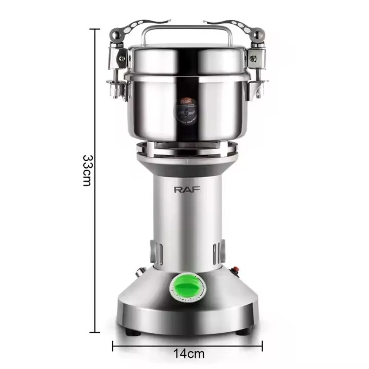 GENERICO - MOLINO ELÉCTRICO POTENTE 1400W DE 3 ASPAS PACK X2