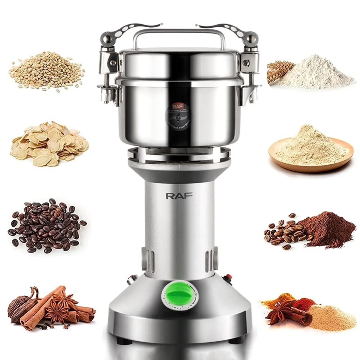 GENERICO - MOLINO ELÉCTRICO POTENTE 1400W DE 3 ASPAS PACK X3