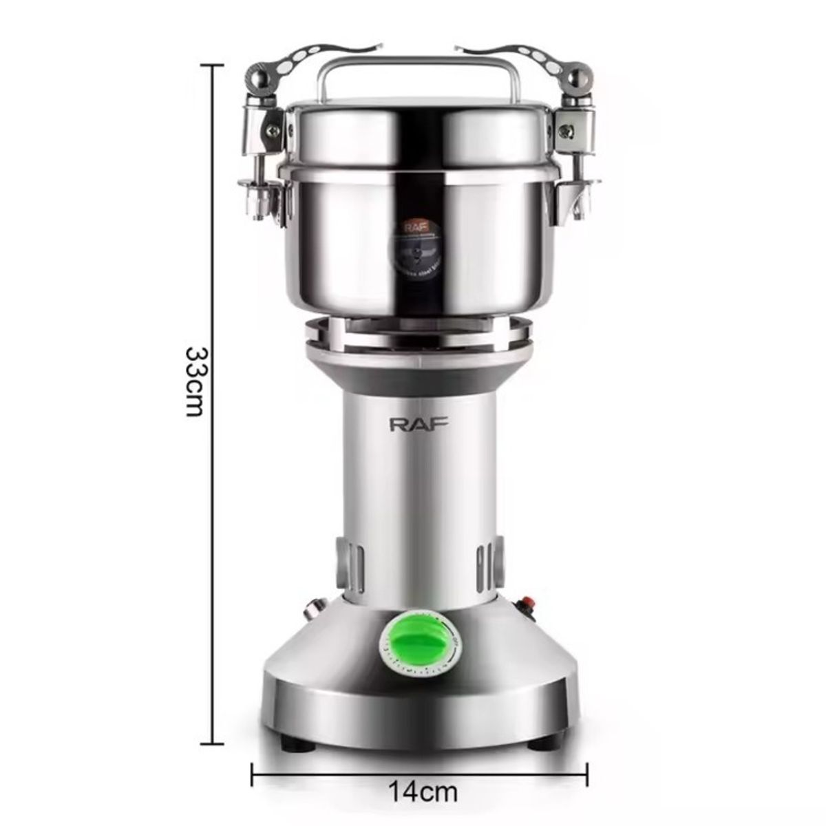 GENERICO - MOLINO ELÉCTRICO POTENTE 1400W DE 3 ASPAS PACK X2