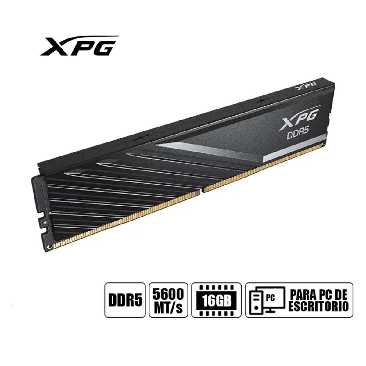 XPG - Memoria XPG Lancer Blade 16GB DDR5 5600MTs Black PC
