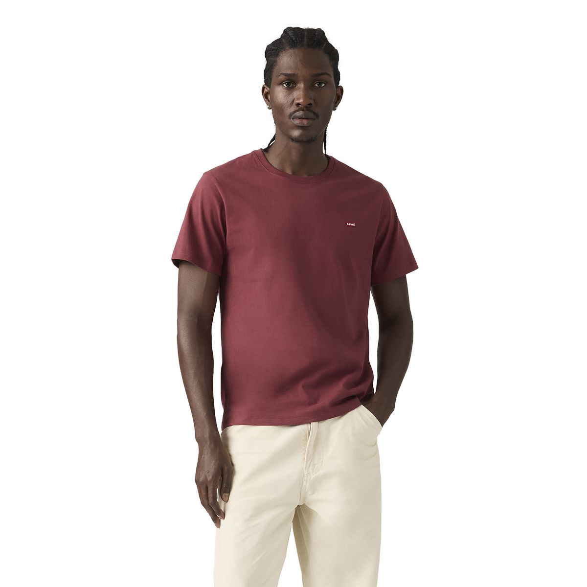 LEVIS - Polo Hombre Ss Original Hm Tee Burdeo Levis