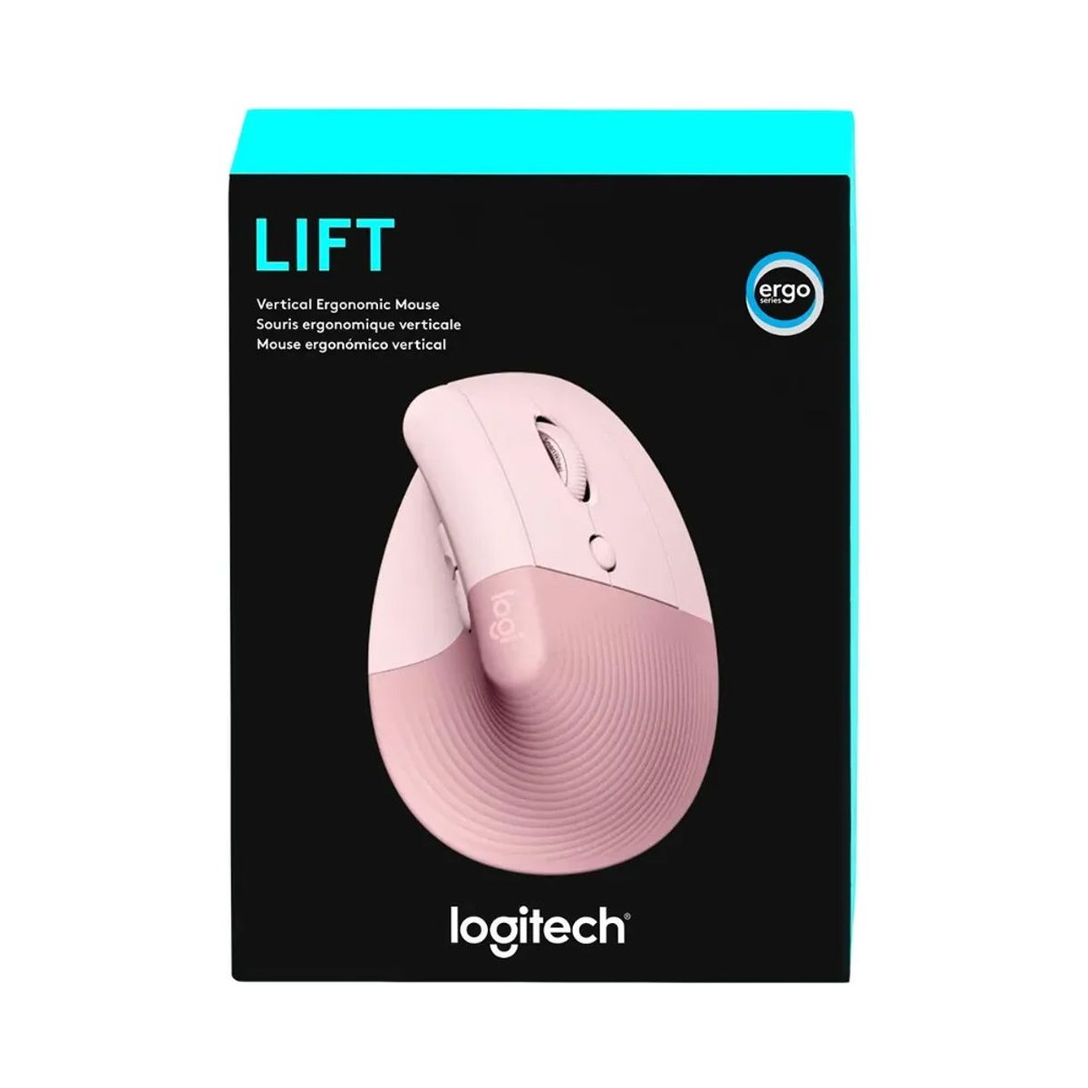 LOGITECH - Mouse Logitech Lift Vertical Ergonómico Wireless Bluetooth Rose