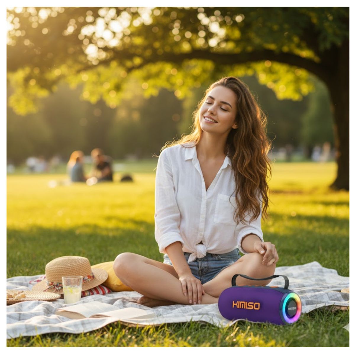GENERICO - Parlante Bluetooth Kimiso Recargable Portátil Luces Led RGB Bocina Inalámbrica KMS- 279