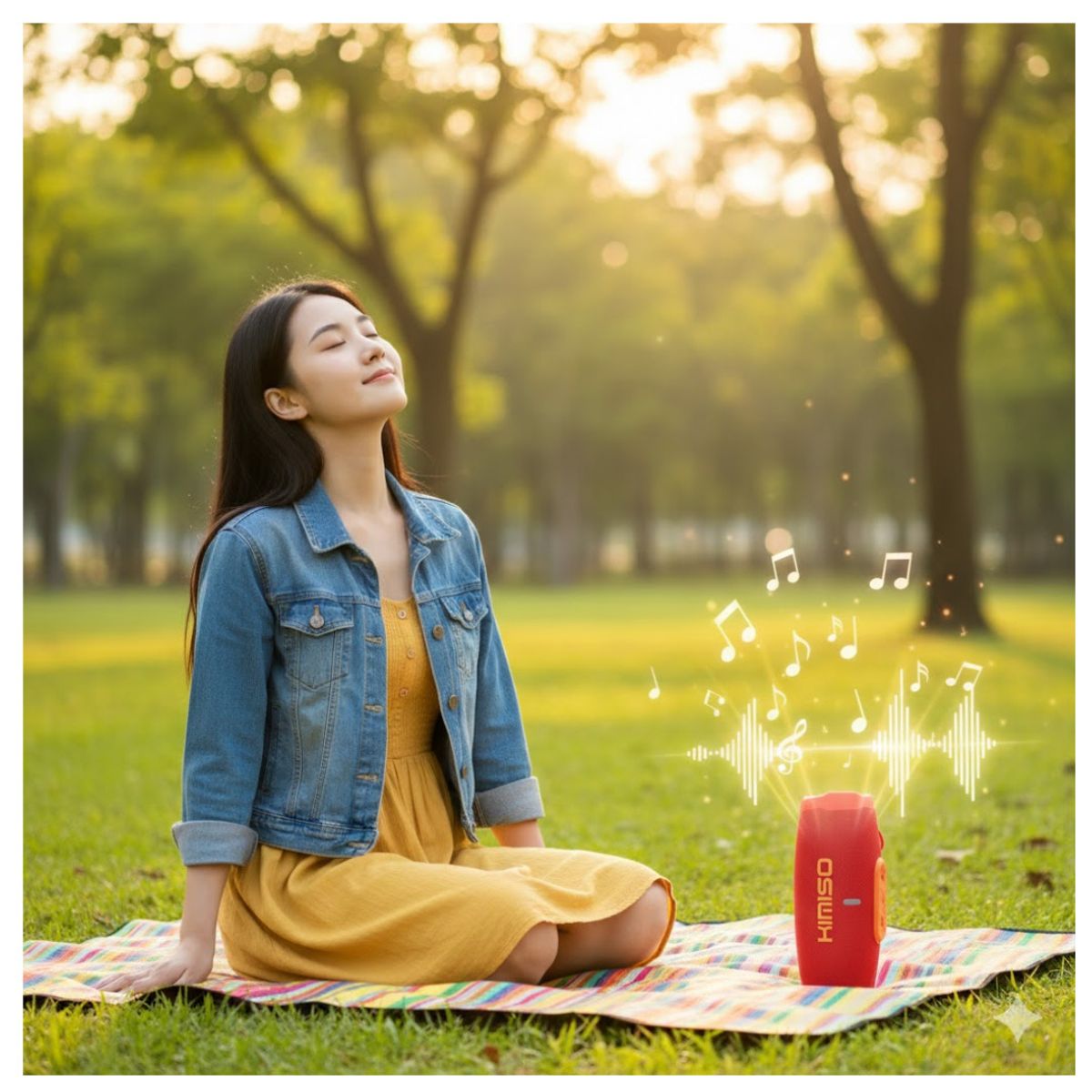 GENERICO - Parlante Bluetooth Kimiso Recargable Portátil Luces Led RGB Bocina Inalámbrica KMS- 311