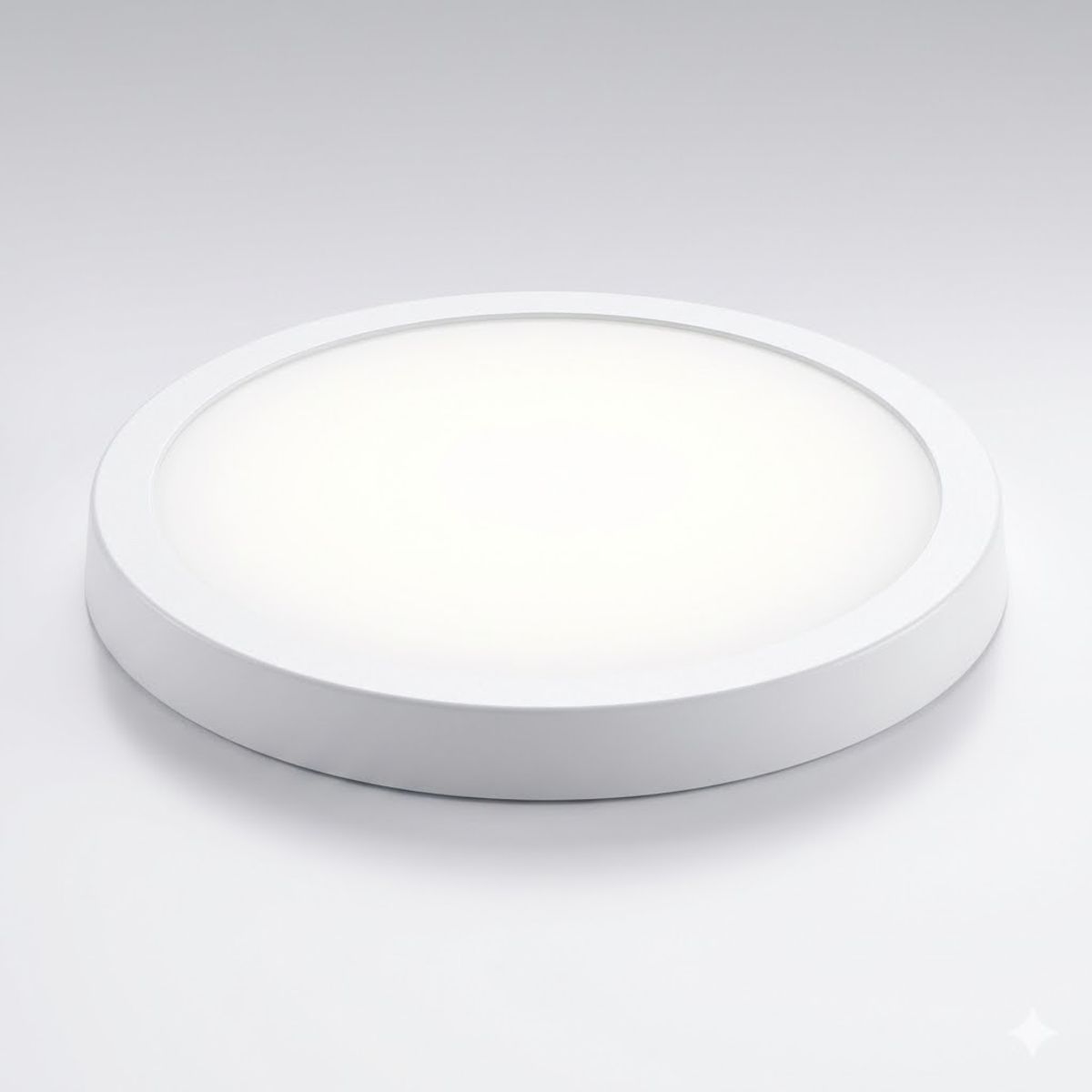 EXTRALED - Pack x3 Panel Led Adosable Circular 18w Luz Blanca 6500K De Policarbonato Extraled