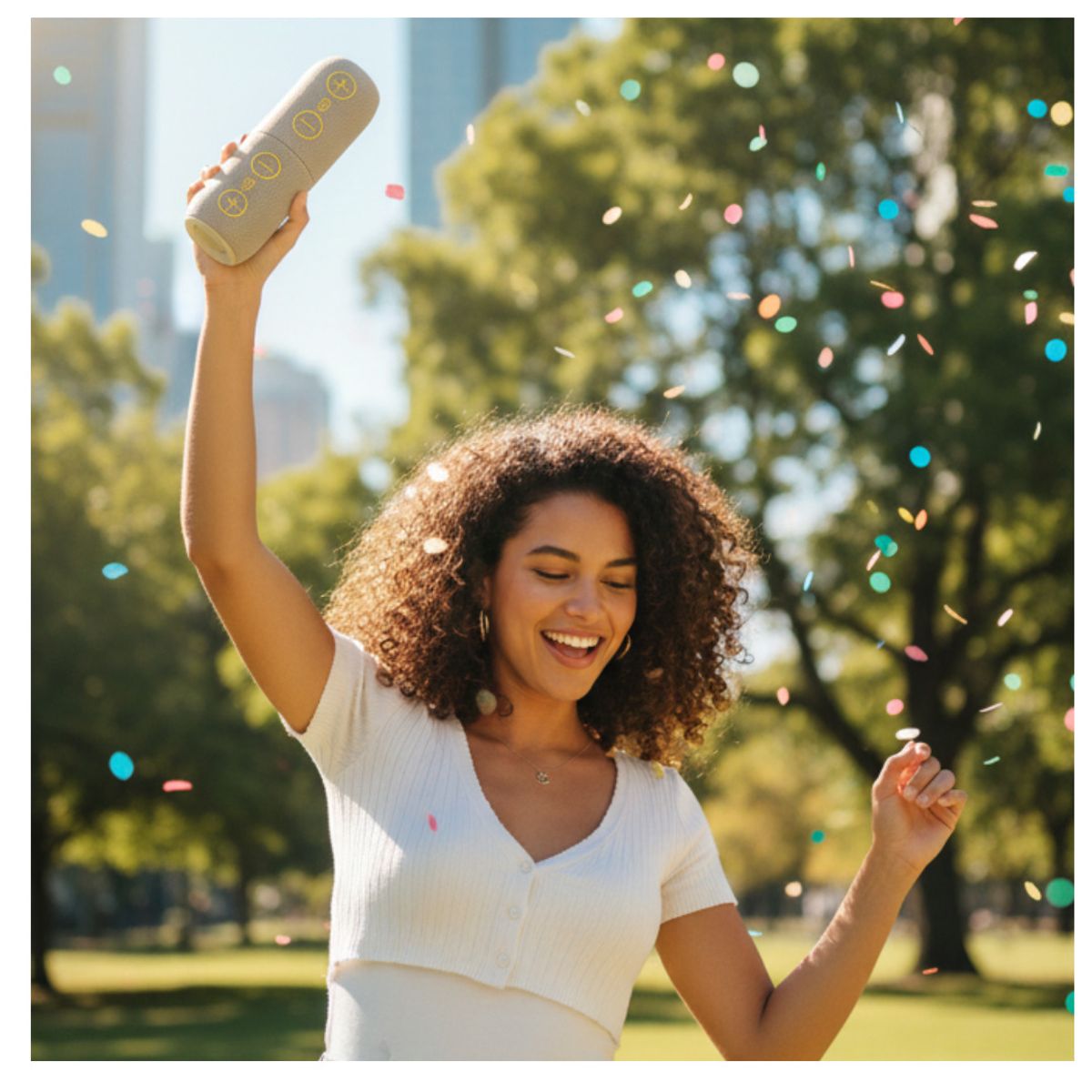 GENERICO - Mini Parlante Bluetooth Kimiso Recargable Portátil Luces Led RGB Bocina Inalámbrica KMS- 808