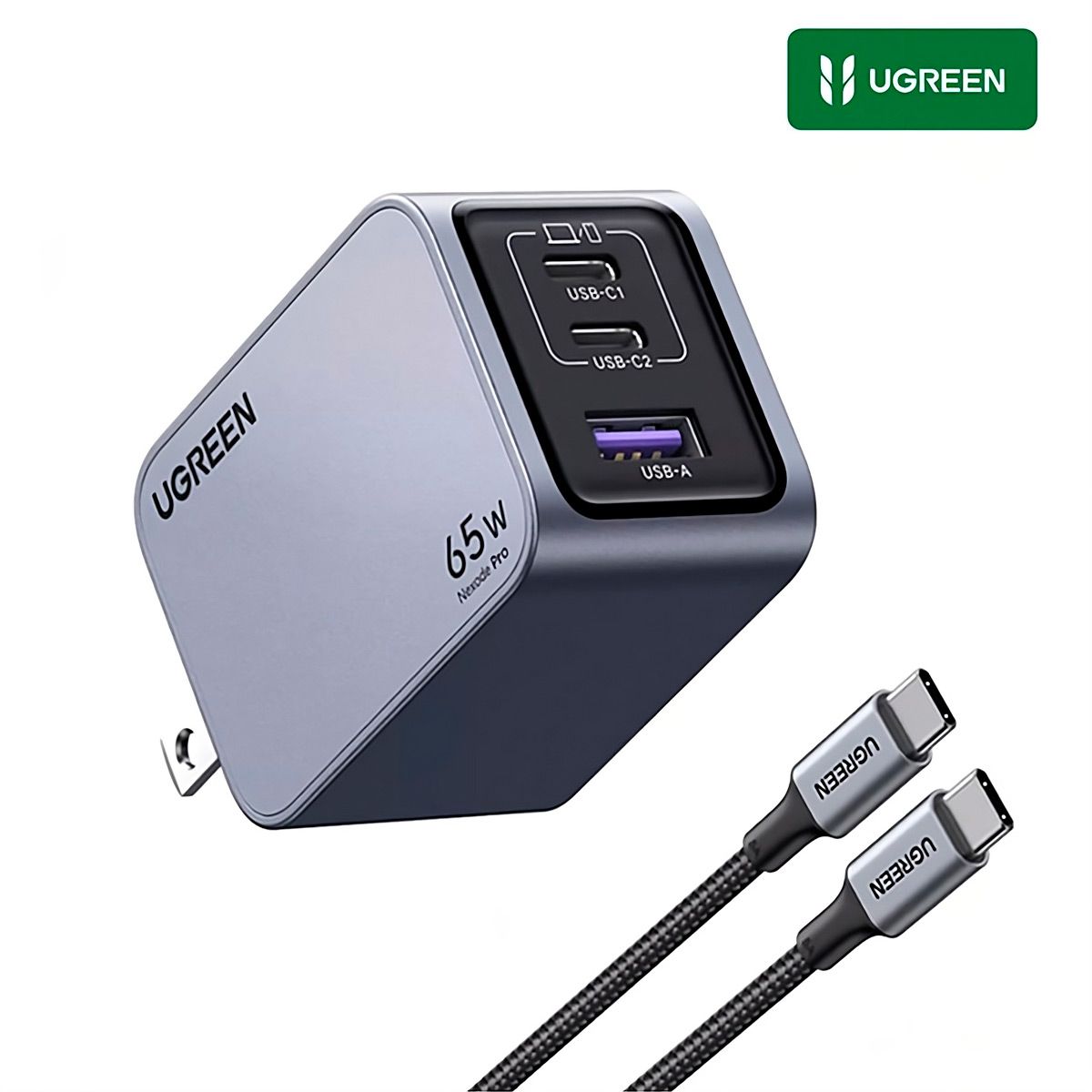 UGREEN - Ugreen X755 Cargador De Pared Nexode Pro Carga Rapida 65w