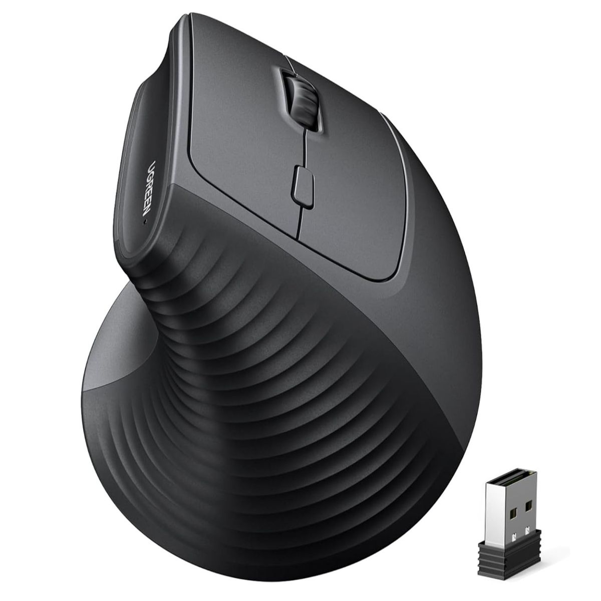UGREEN - Mouse Inalámbrico Ergonómico Vertical Wireless 2.4ghz Ugreen 4000 6 Botones Dpi M571 - 55916