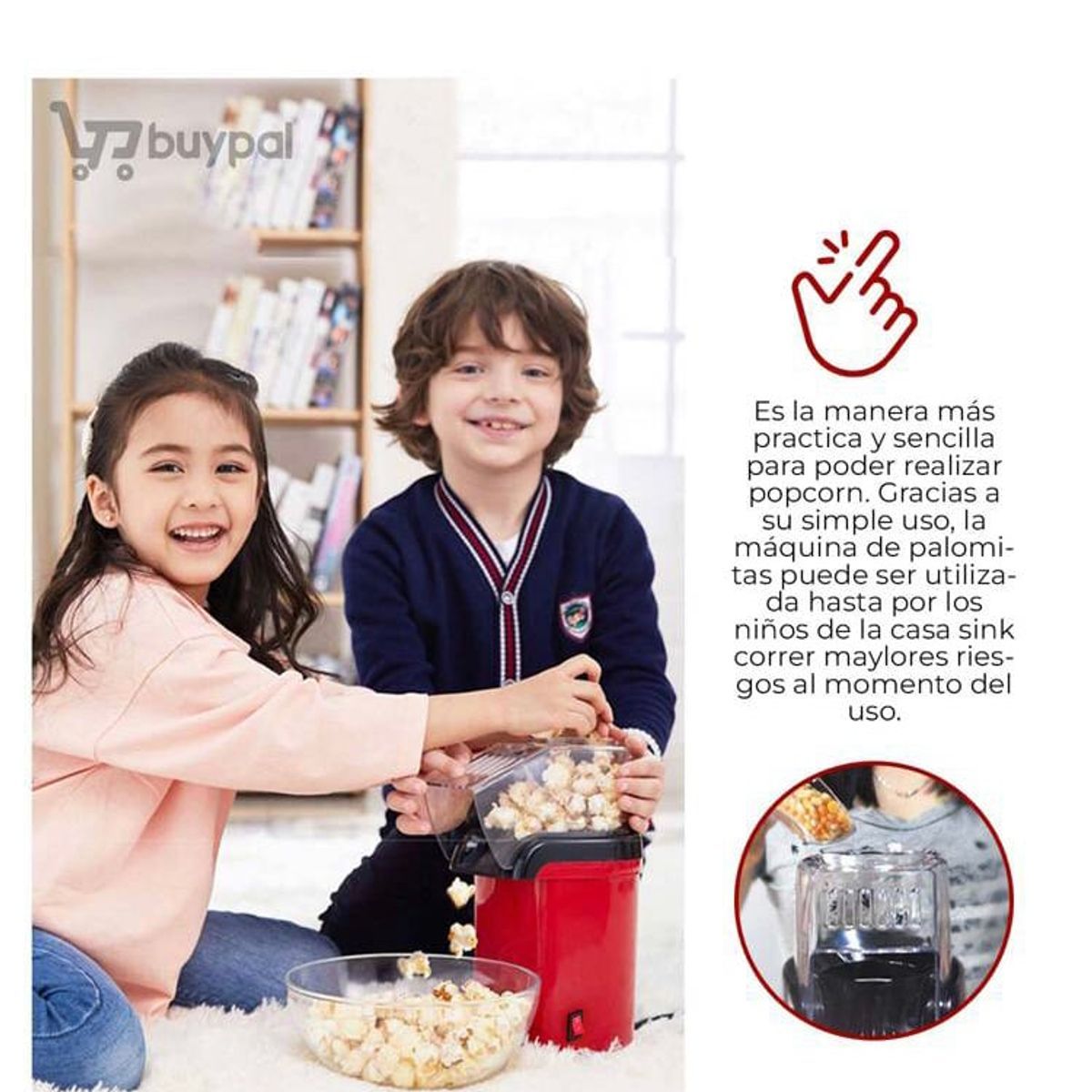 GENERICO - Mini Maquina Para Pop Corn Sin Aceite