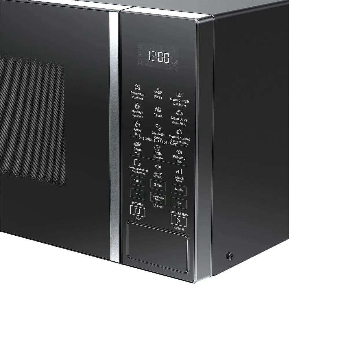 WHIRLPOOL - Microondas Whirlpool 30 Litros Digital Negro 17 Funciones WM2011B (Modelo 2025)