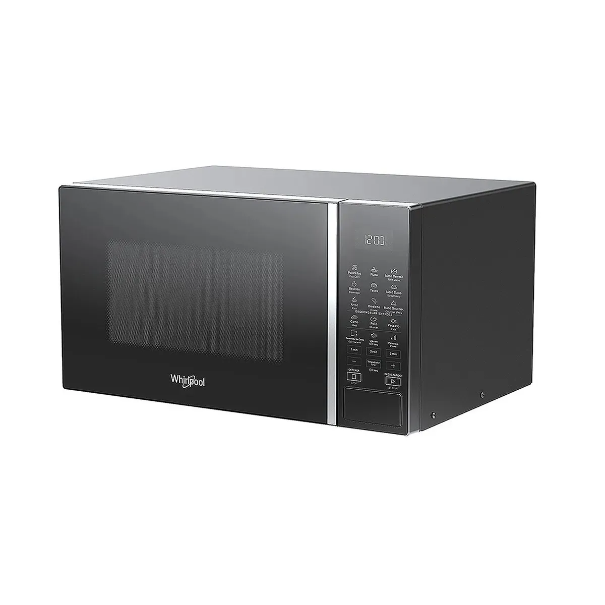 WHIRLPOOL - Microondas Whirlpool 30 Litros Digital Negro 17 Funciones WM2011B (Modelo 2025)