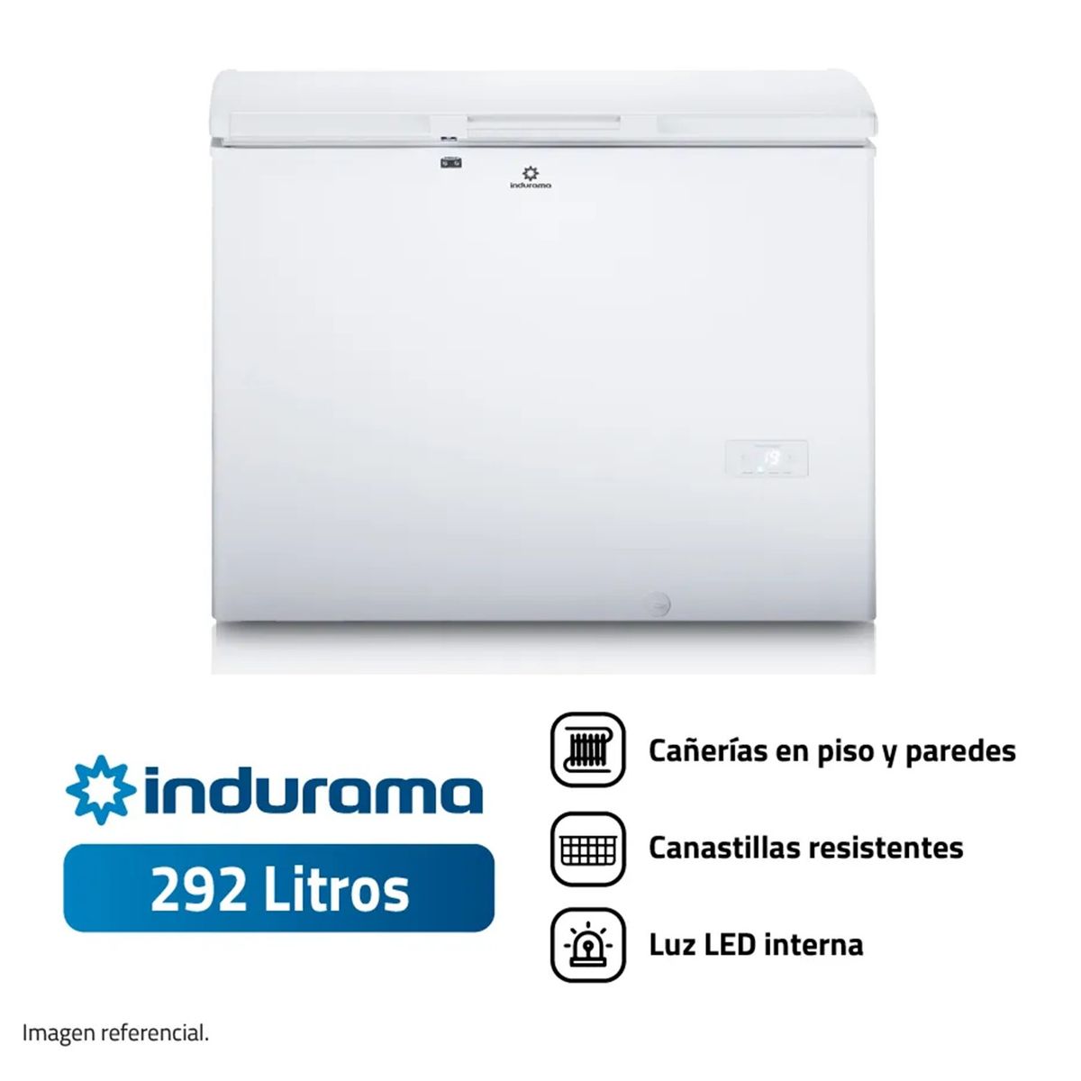 INDURAMA - Congeladora Indurama Horizontal 292LT CI-300 Blanco