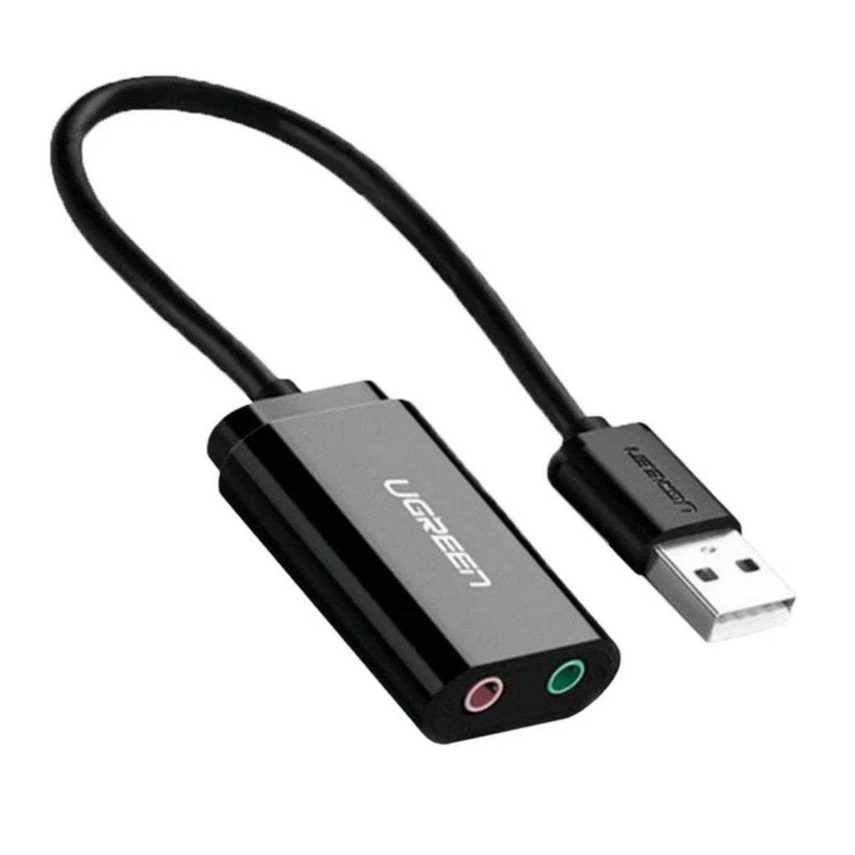 UGREEN - Adaptador Audio UGREEN USB a Jack 3.5mm Tarjeta de Sonido Externa Jack 3.5mm  para Audífonos y Micrófono