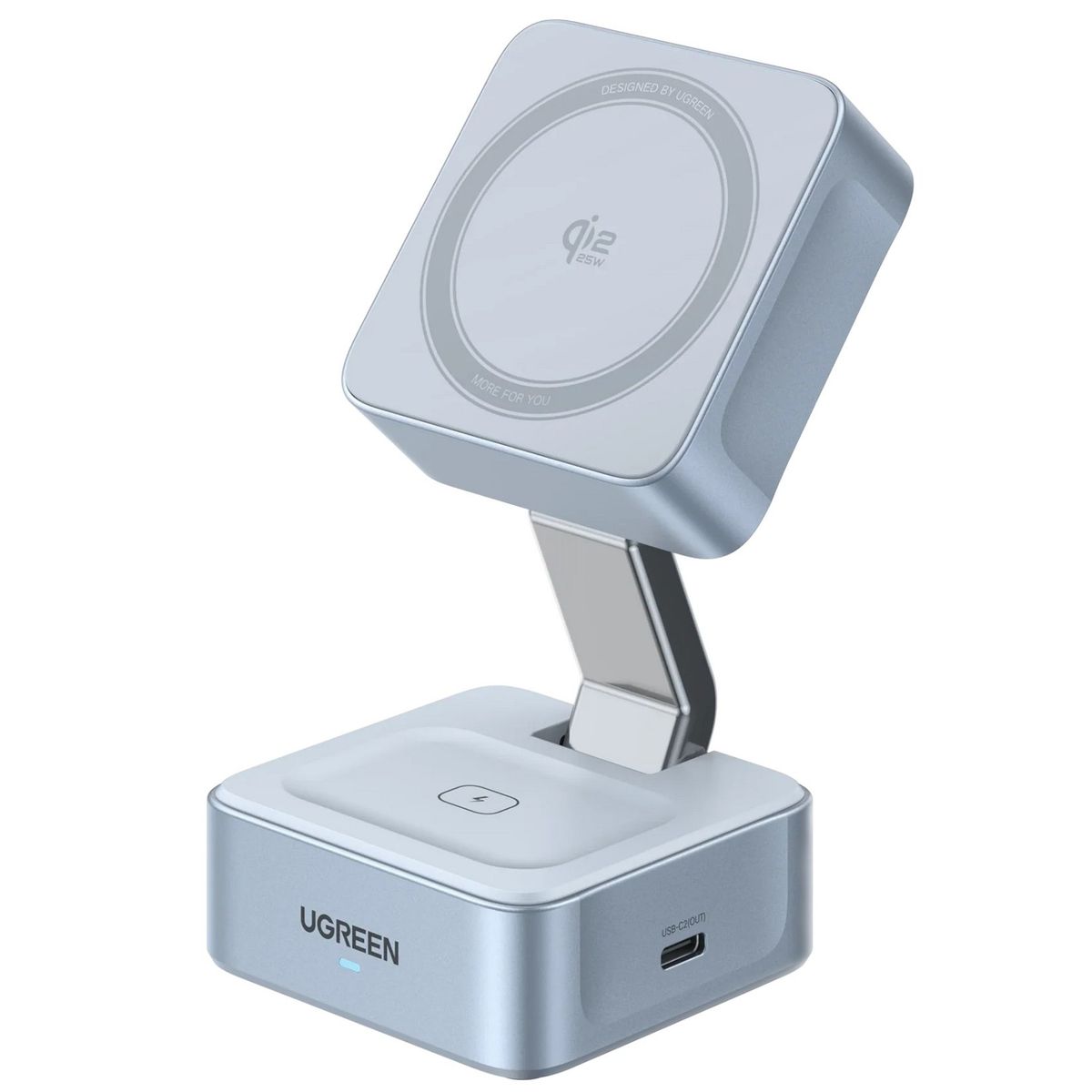 UGREEN - Cargador MagFlow 25W Qi2 Magsafe Inalámbrico Magnético Plegable Ugreen W752 - 55960B
