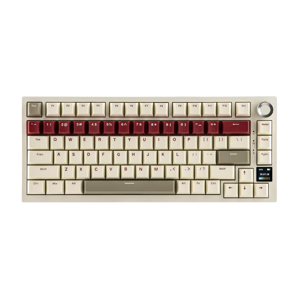 GENERICO - Teclado Mecánico Inalámbrico Epomaker x AJAZZ AK820 PRO 75% Beige
