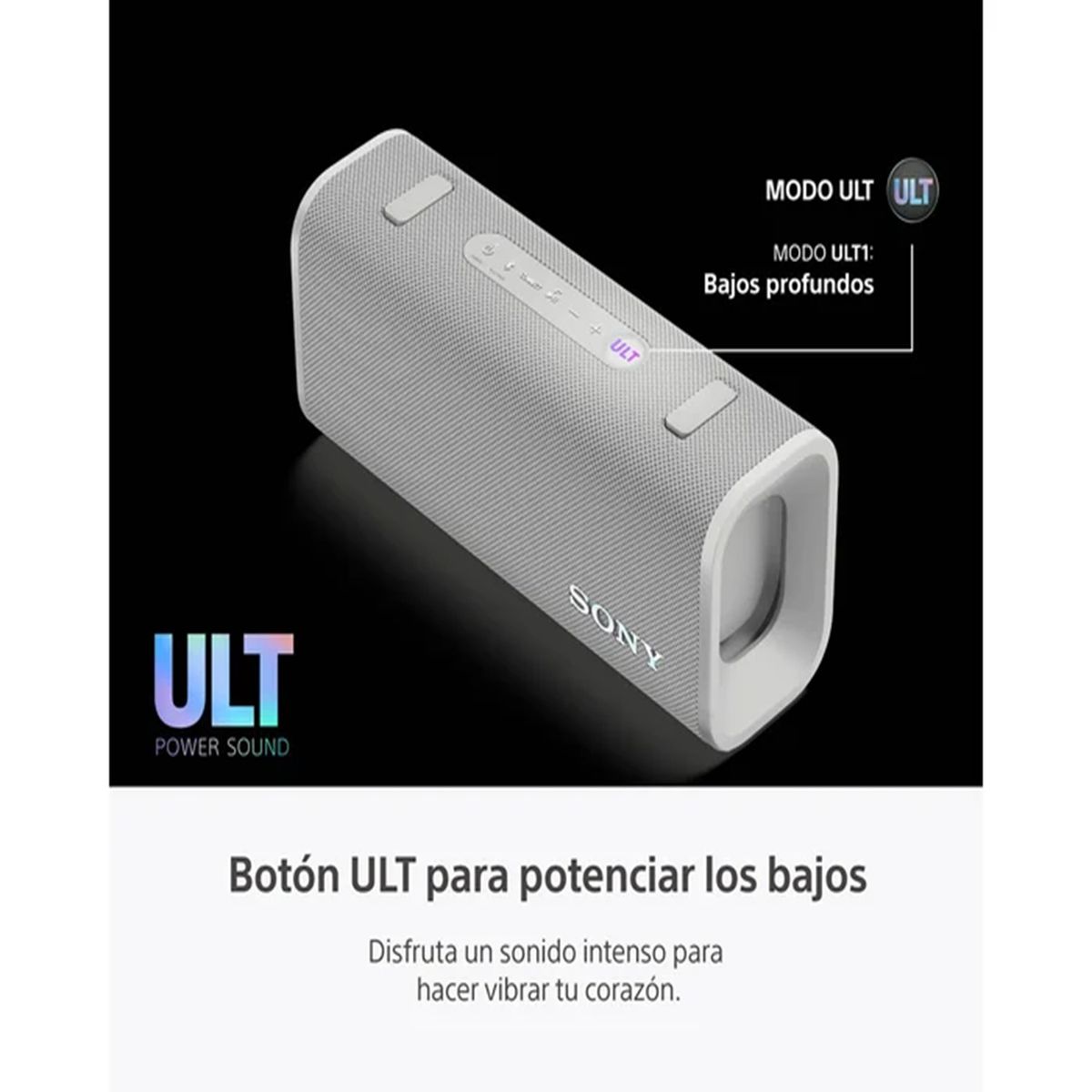 SONY - Parlante Bluetooth Sony Ult Field 3 BLANCO