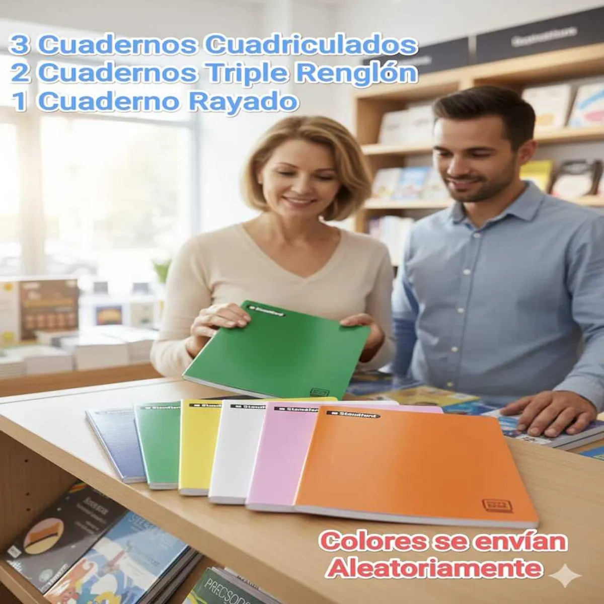 STANFORD - 6 Cuadernos Standford Notebook Escolar